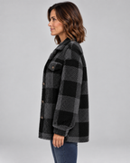 ERMI™ - Casual Plaid Button Down Long Sleeve Jacket