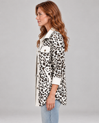 SISI™ - Casual Leopard Print Button Front Jacket