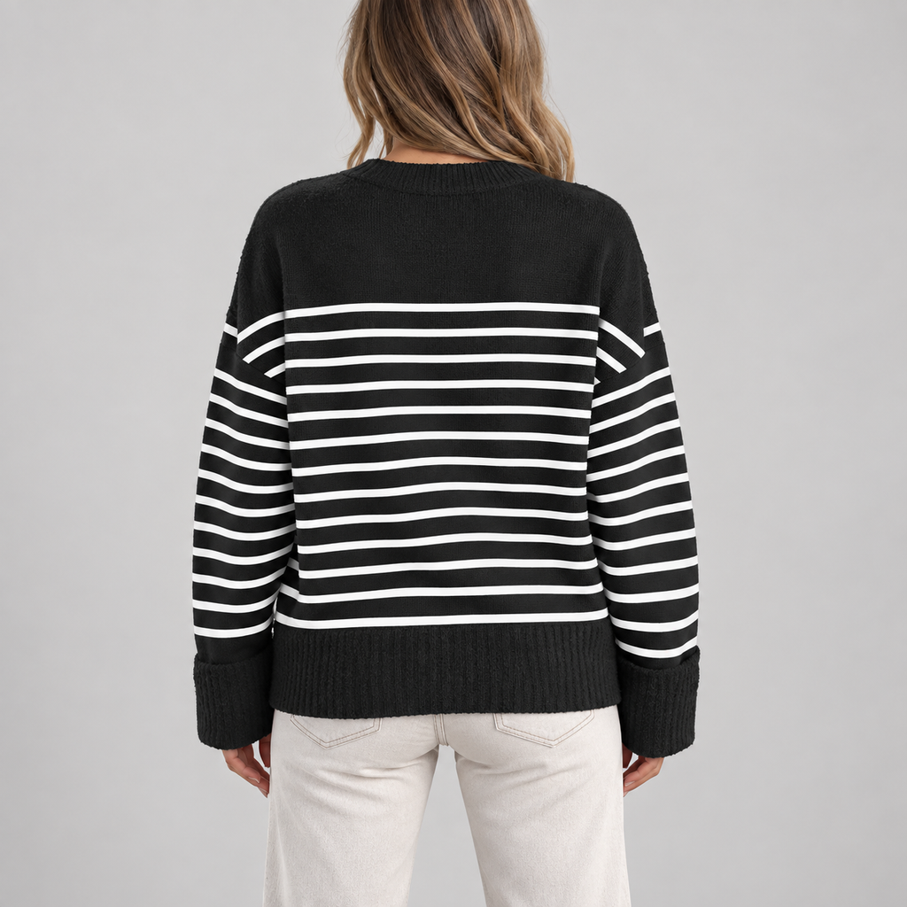 black-white-stripe - back