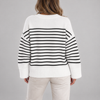 white-black-stripe - back