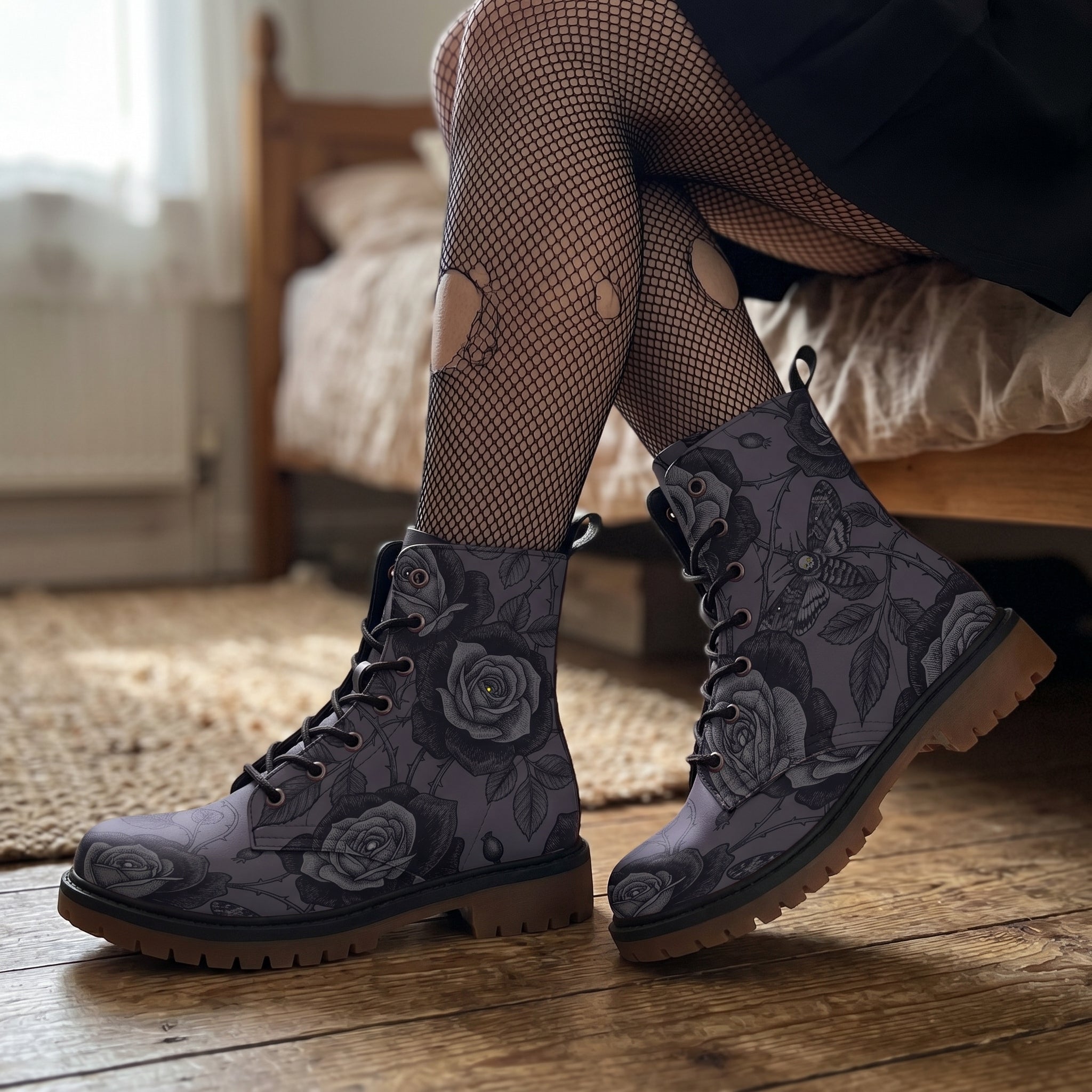 Acherontia Leather Boots