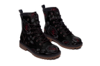 Thornveil Rose Leather Boots