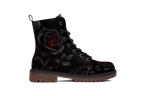 Thornveil Rose Leather Boots