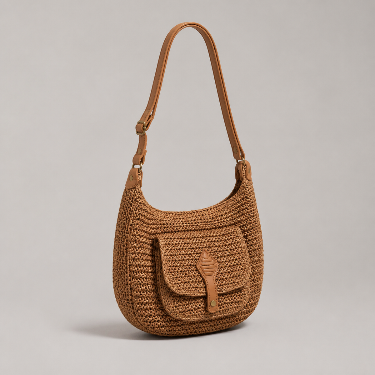 Valentina Bag in Khaki – three-quarter view